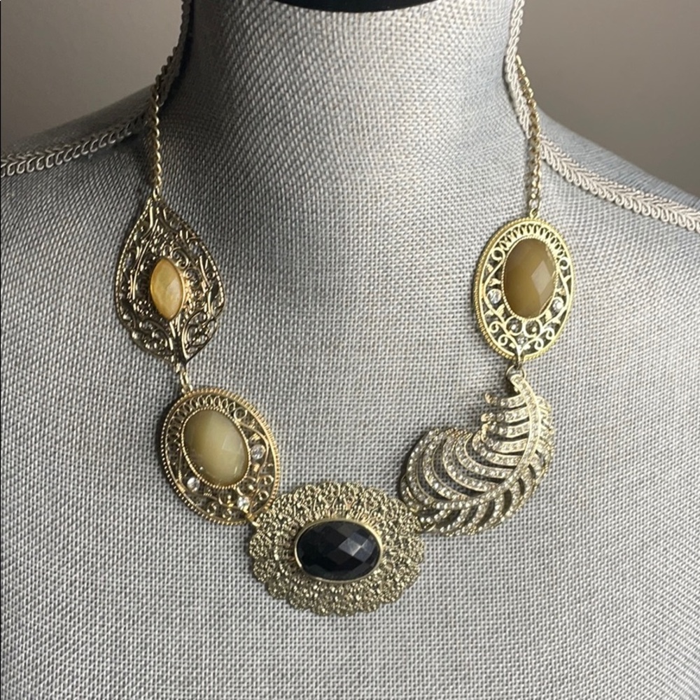 Feather Statement Necklace